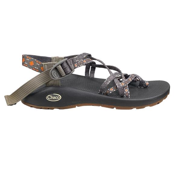 Chaco Women’s Z/X 2 Grey Gold Strappy Trail Hiking Sandals Size US 10 - Picture 1 of 10